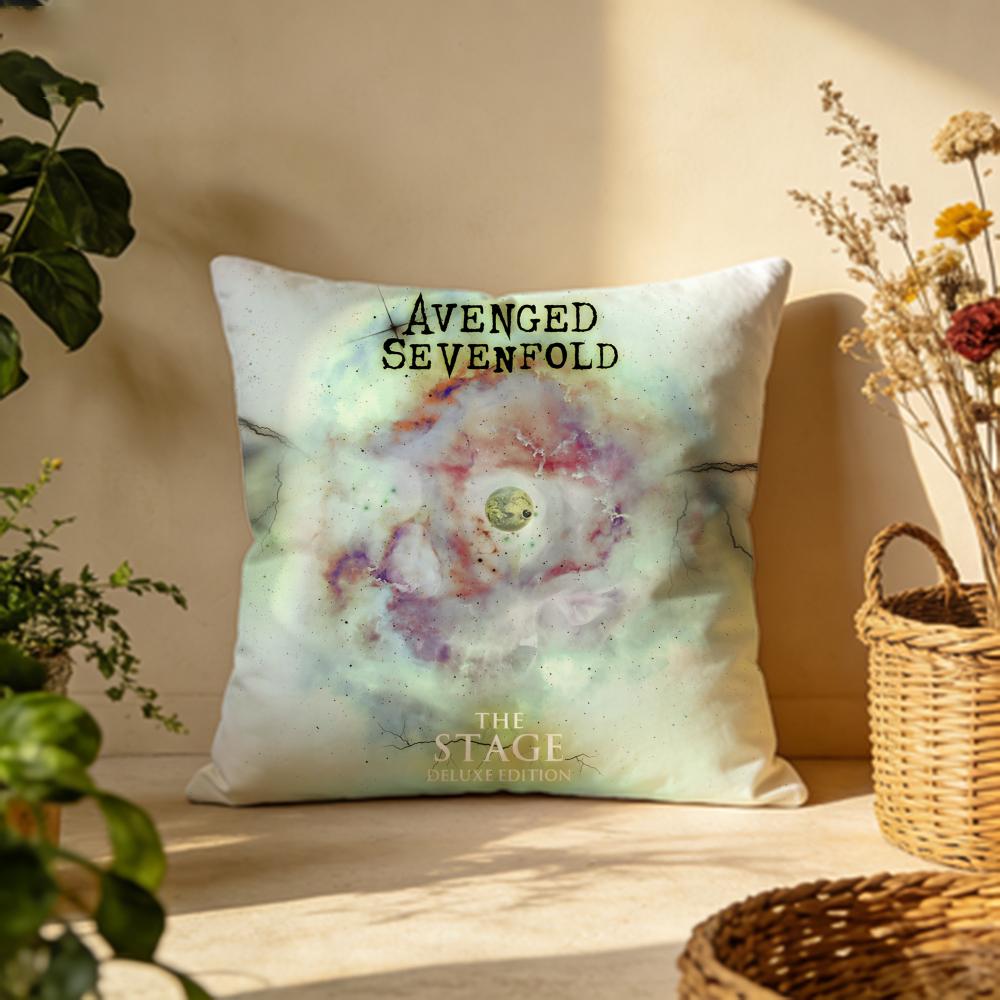 Fashion AAvenged Sevenfolded Cushion Cover Versatile DoubleSided Pillow Case Fit for Sofa Bed Car Daily Decor