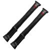 cyjwpa1 2Pcs Leather Car Seat Gap Filler Seat Gap Leak Proof Filling Plug Strip Emblems For Mitsubishi Outlander Lancer ASX Mirage