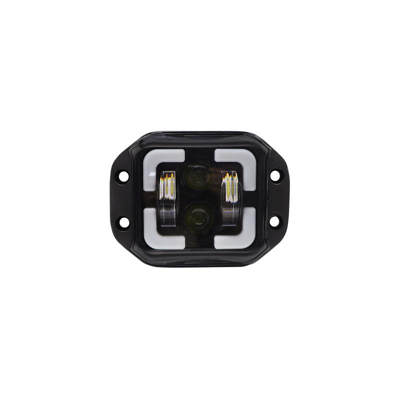 For Wrangler 4.5" 50W IP67 Waterproof Flush Mount LED Work Light White Yellow Blue Offroad Driving Fog Lamp Spot Beam 4x4 Light