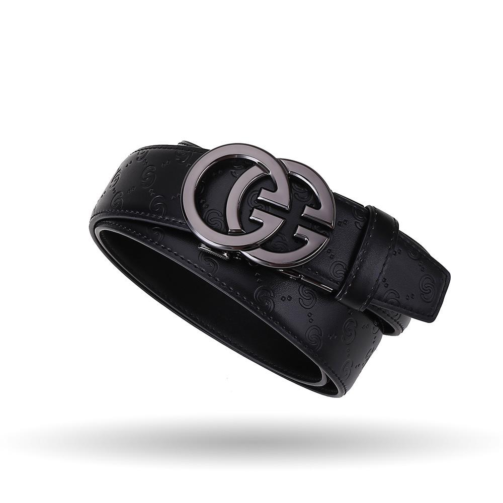 Men's High-End Genuine Leather Automatic Buckle Belt - Versatile Casual Cowhide Waistband