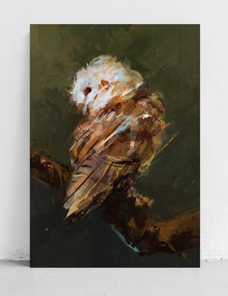 Poster Owl Abstract Picture