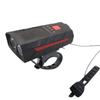 Solar Powered Bicycle Dual Head Horn Front Lights USB Charging Outdoor Cycling High Decibel Horn Warning Lights Cross-border