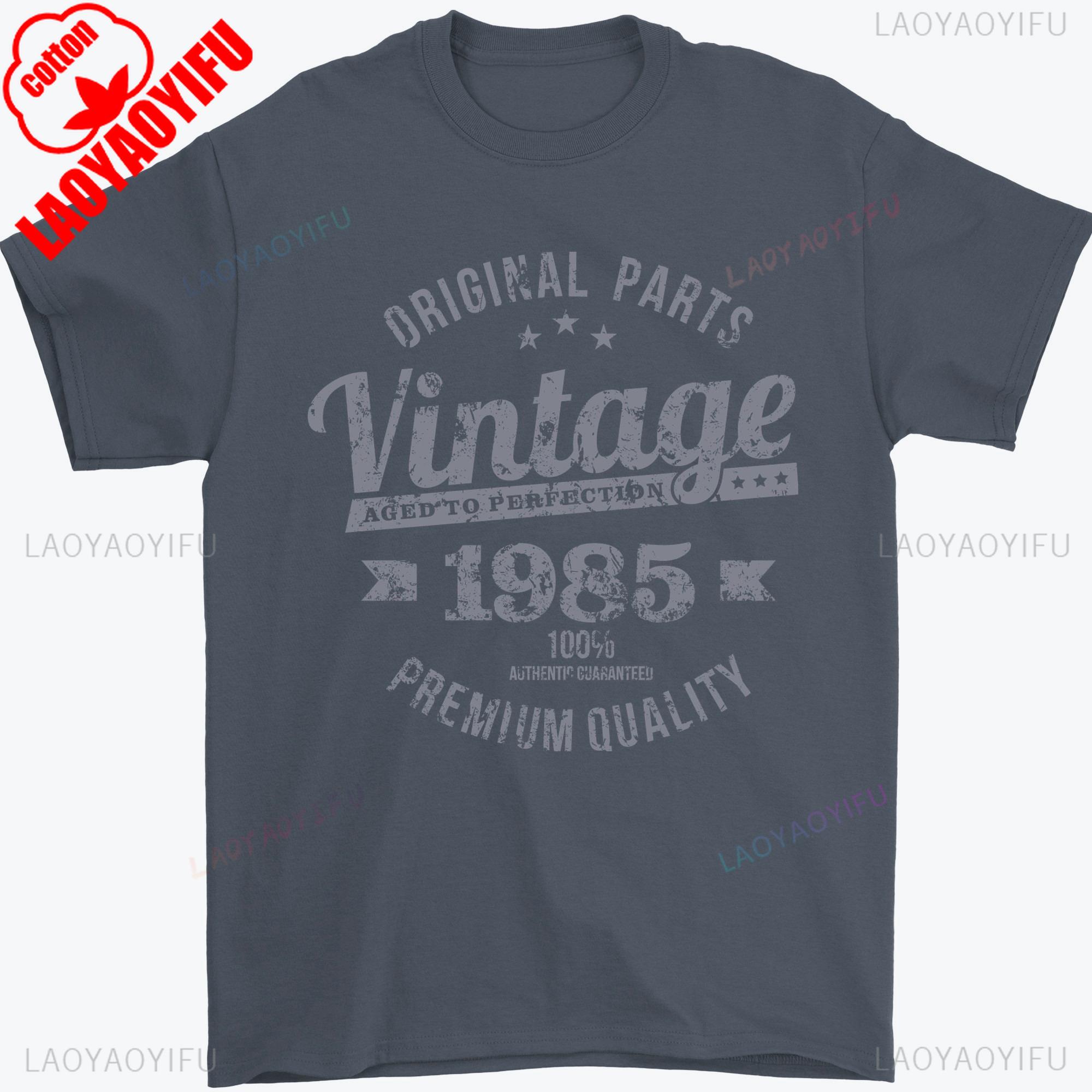 

Vintage 1985 40th Birthday Tshirt Meaningful Birthday Gift for Dad Funny Print Tees Summer Fashion Casual Comfort Cotton Tops S