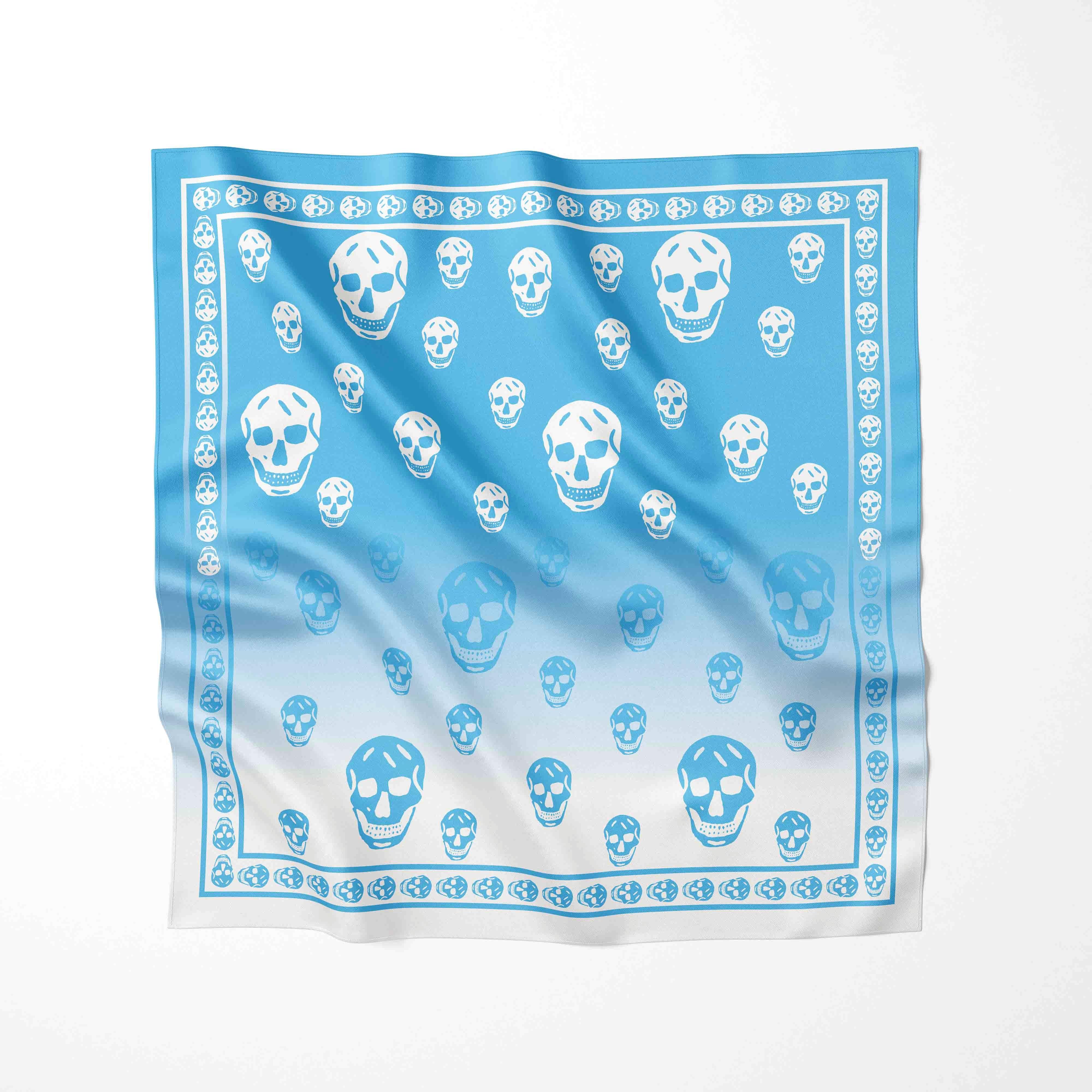 

Фабричный опт Дизайнерский принт Квадратный шарф Женская бандана Череп Повязка для волос Леди Головные уборы Женская шаль Модный шейный платок 70CM 70CM