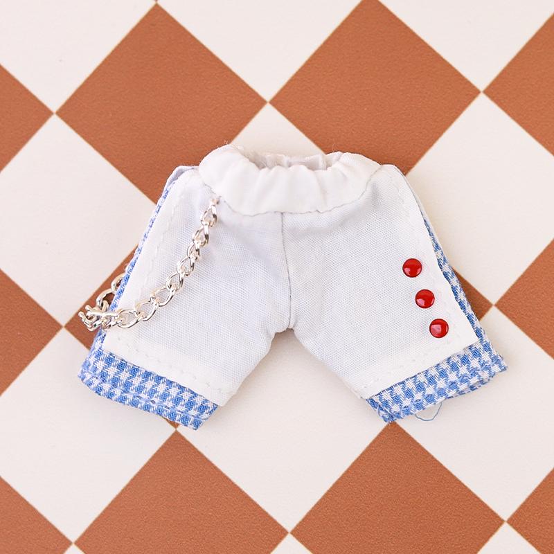 Doll Outdoor Spliced Color Chain Casual Pants Suit For Outfit Accessories Children Diy OB11 1/12 Entertaining Play Safe Kid Friendly Fun