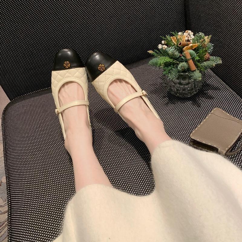 Anti-slip Shoes - New Style, Versatile, Gold Buckle, Inner Heightening, Women's Shoes