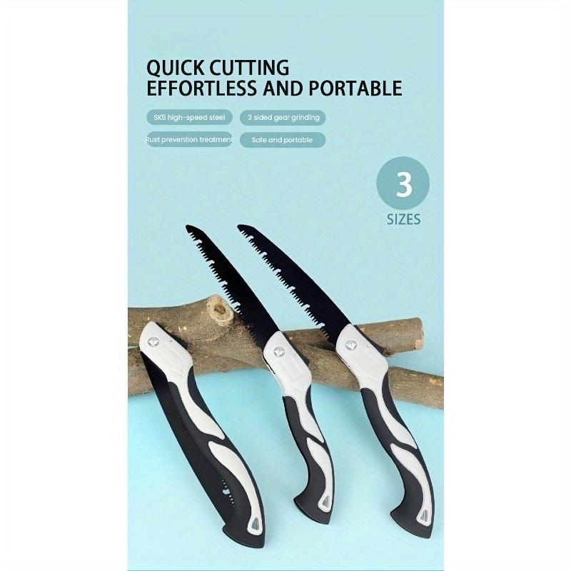 Industrial Grade Manual Folding Saw - for Wood, Metal & More - Heavy-Duty Cutting Tool for DIY, Woodworking, Camping, Hiking, Saw for Cutting Wood