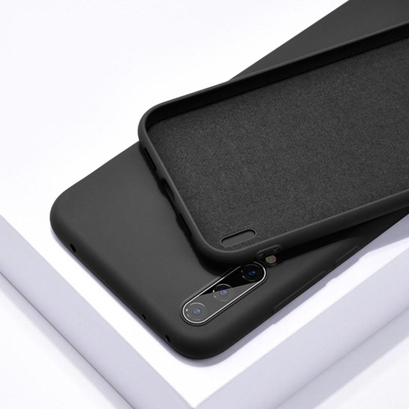 დარტყმაგამძლე ქეისი Xiaomi Mi 10 9 SE 8 Lite A3 9T Redmi Note 9S 8 8T 8A 7 თხევადი სილიკონის საფარი