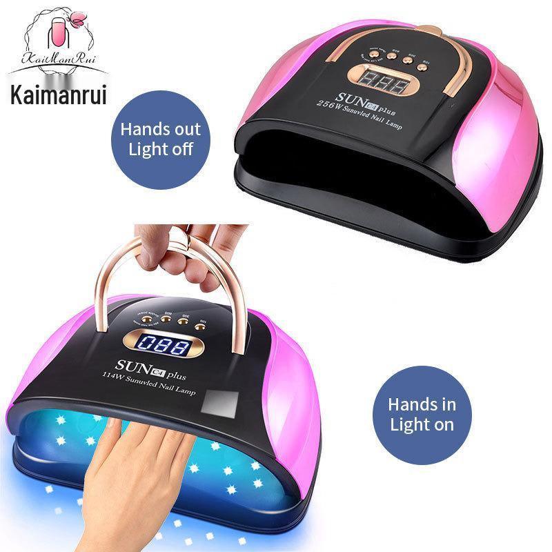 Dazzling 256W LED Nail Curing Lamp, Quick Dry Gel Lamp for Salon Use