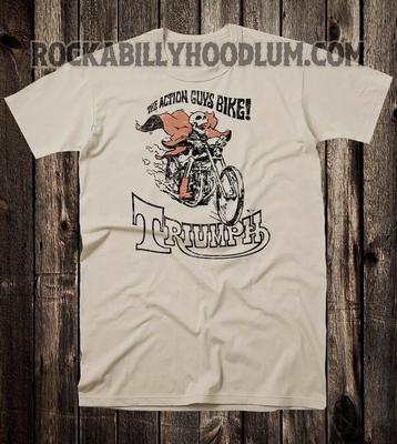 Retro Motorrad T-Shirt Ed Big Daddy Roth Chopper Triumph Action Guys Bike