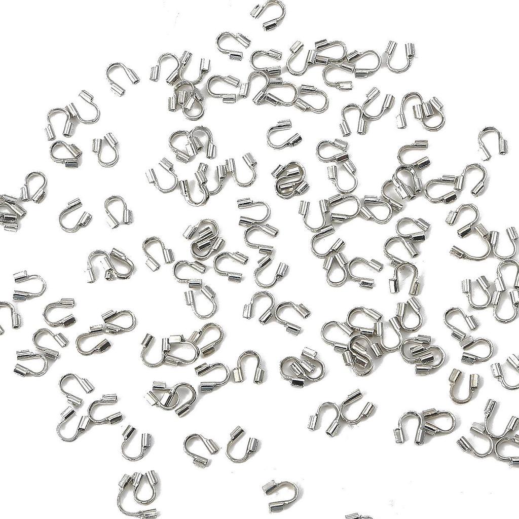 Iron U-Shaped Tail Buckles, 100 Pack - DIY Jewelry Making for Necklaces & Bracelets