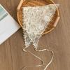 Lace Silk Scarf Headscarf Headband Pastoral Spring New Multi-functional Triangle Scarf Waist Seal