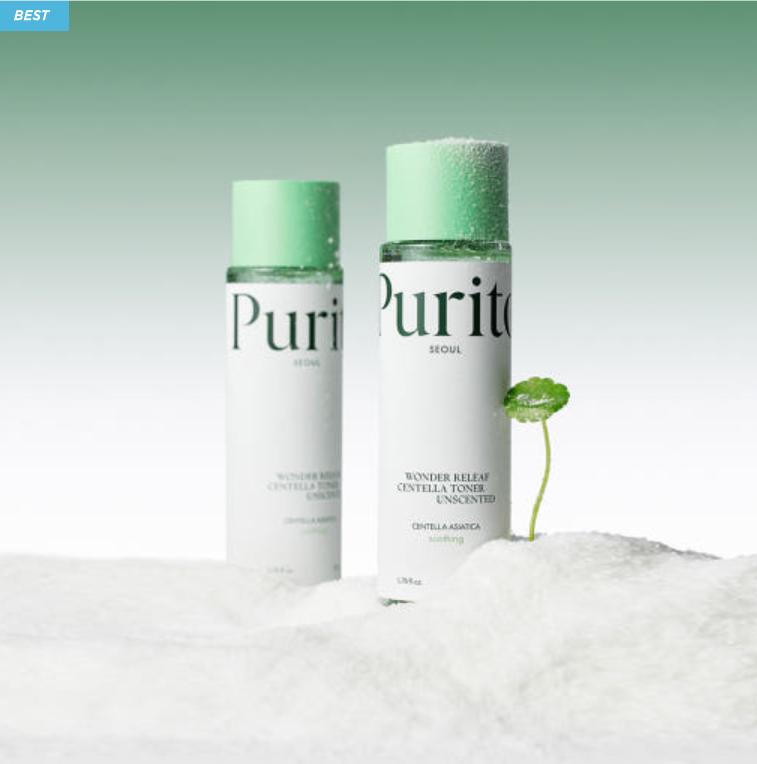 Purito SEOUL Wonder Relief Centella Toner Unscented 200ml – Fragrance-Free Soothing Toner for Sensitive Skin