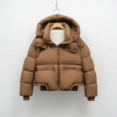 Short Winter Fashion Simple Bread Jacket Thickened Warm Fluffy Jacket Down Jacket Women