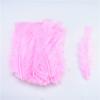 100pcs Flat Fluffy Colorful Turkey/Chicken FeathersDiy Pheasant Plume for Needlework Decor Clothes Handicraft Accessories10-18cm