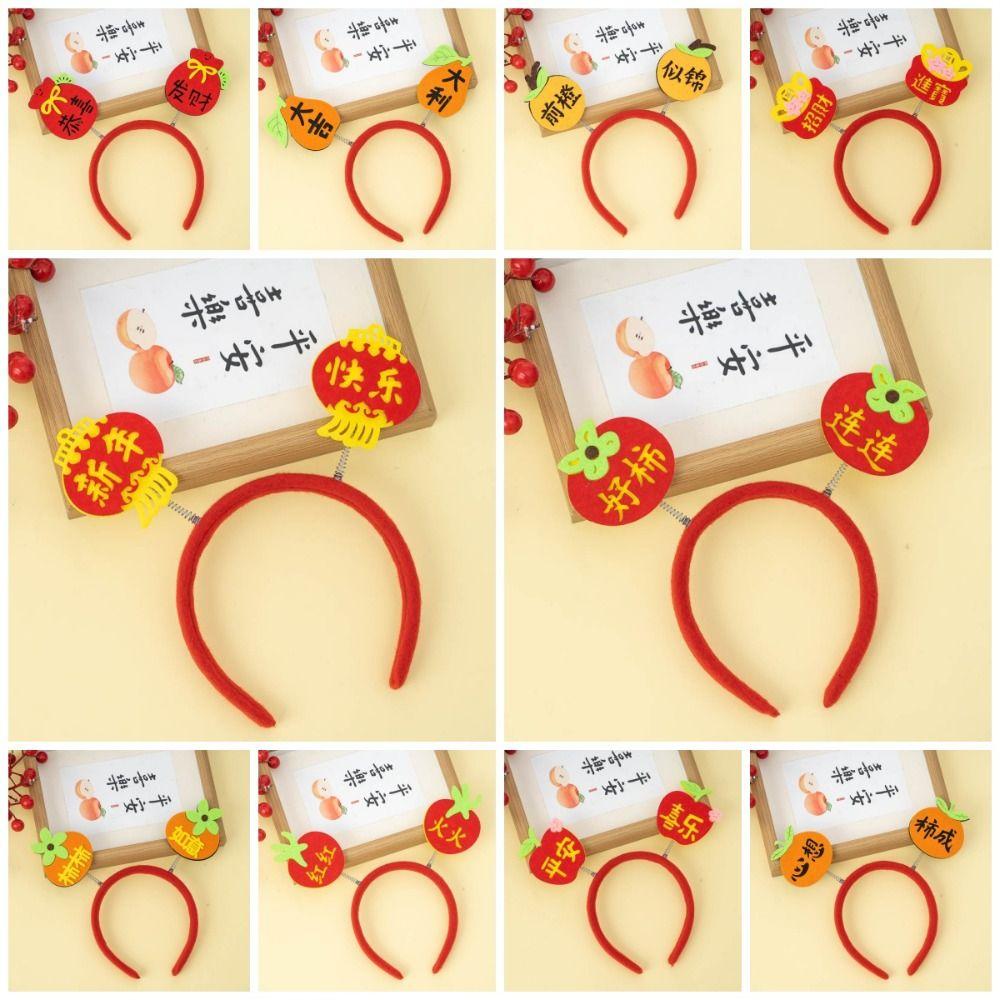Blessings Blessings Words Headwear New Year Decorative Headdress Hair Hoop Children/Adult