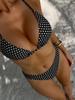 Dámské plavky Oboustranný potisk Sexy s vázáním za krkem Bez zad Vázání vzadu Bikini Kostým Plážové oblečení Plavky