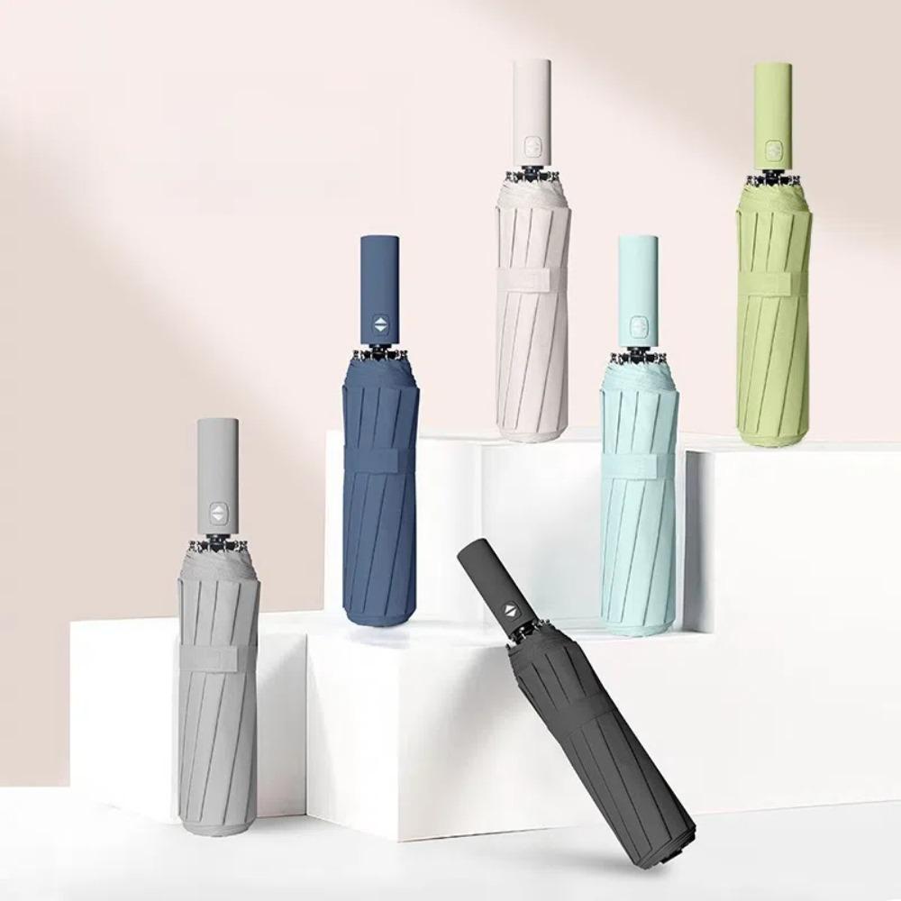 

Windproof Rain Umbrella UV Protection Strong Sunshade Tool Large Sun Umbrella for Men Women рожевий