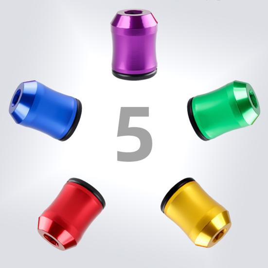 1/5Pcs Screwdriver Head Magnetic Ring Universal Screwdriver Power Bits Magnetizer Ring Heavy Duty Aluminum Alloy Magnetic Screw Holder