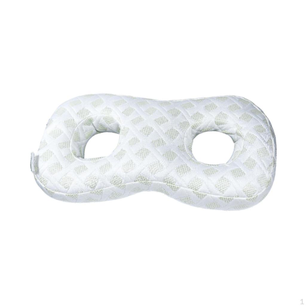 Ear Hole Protector with 2 Holes, Soft Support Pillow for Earplugs, Relaxation, Sleeping, Piercings