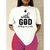 European Size Women'S T-Shirts Featuring Christian Themes, Made of  with A Regular Fit. Perfect for Casual Wear Throughout The Year