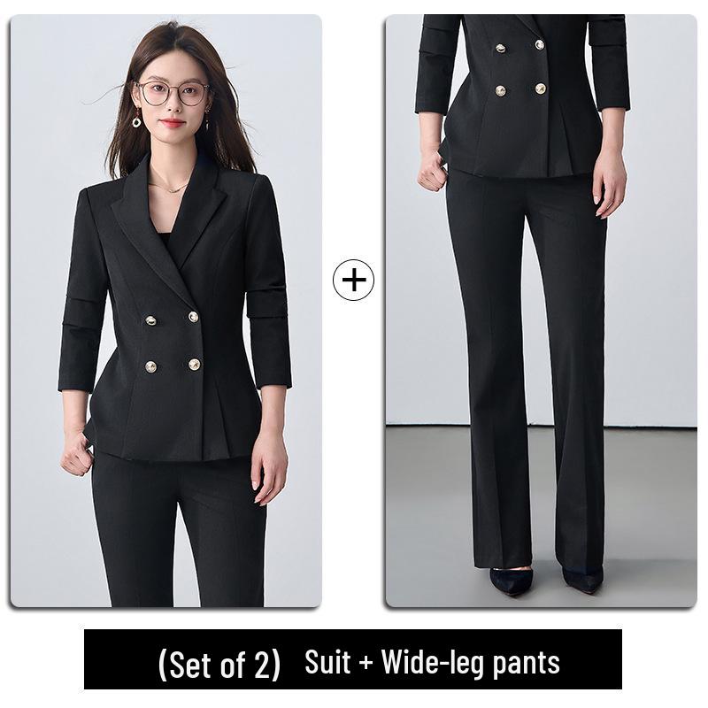 Set Costum Profesional de Înaltă Calitate pentru Femei pentru Recepționiste, Profesori și Personal de Salon - Slim Fit și la Modă