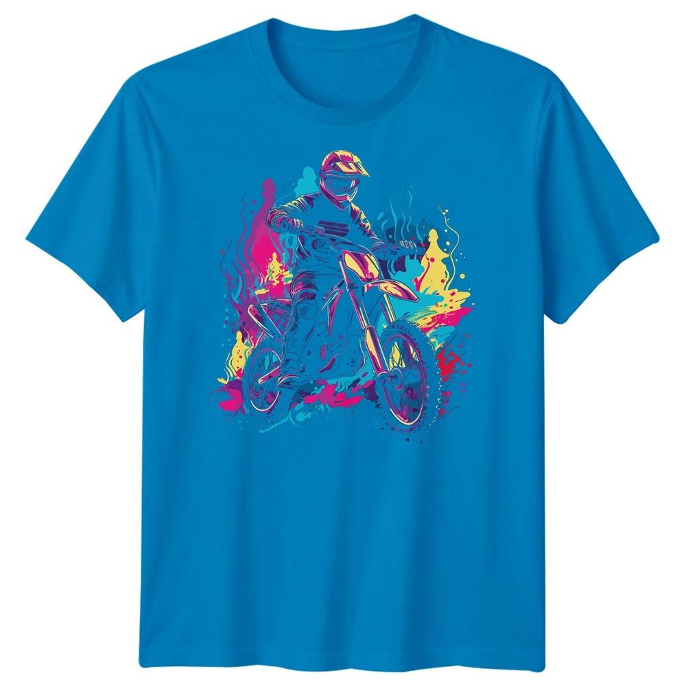 Motocross Rider Dirt Bike Sports Unisexs TShirt Extreme Action