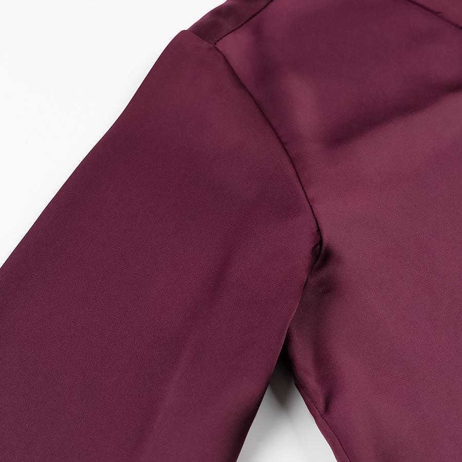European and American style, new women's clothing, classic gold button-trimmed silk satin shirt 2138748712.