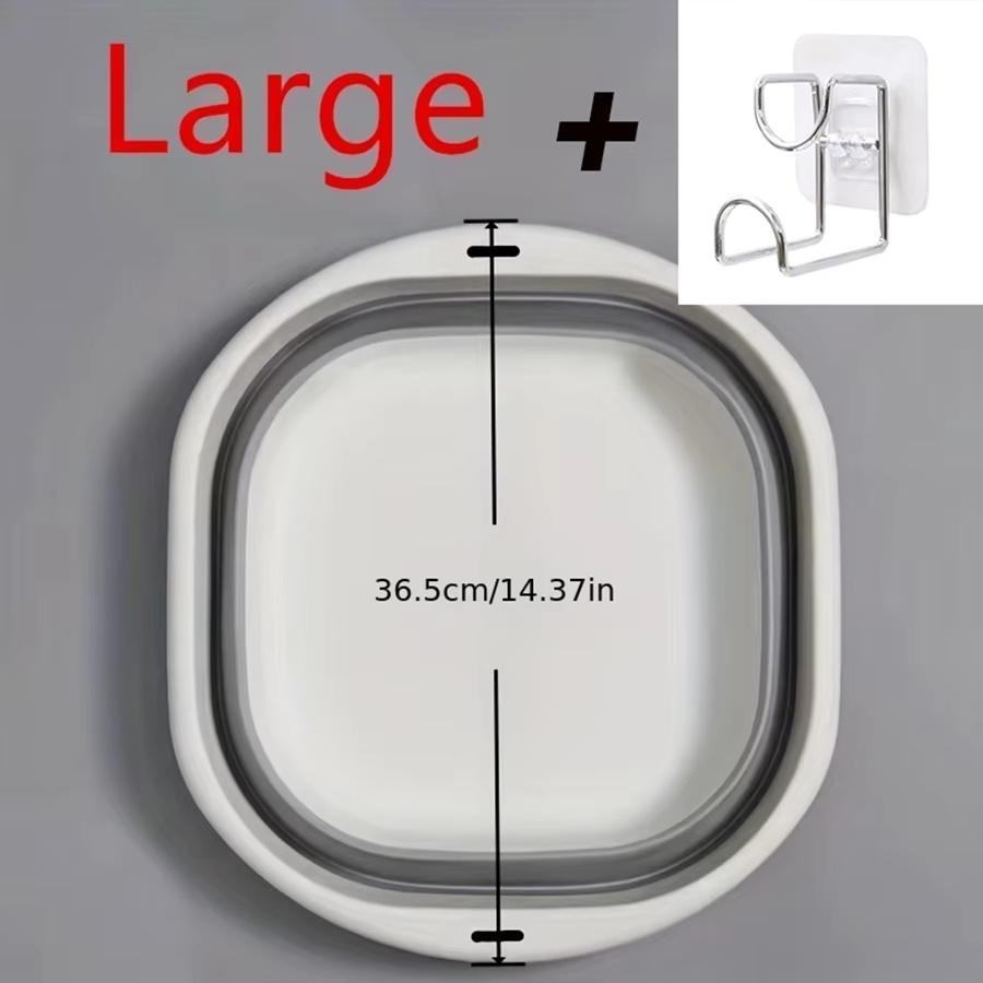 Collapsible Tub Basin Laundry Collapsible Laundry Baskets Foldable Plastic Washtub Space Saving Storage Container for Dishing