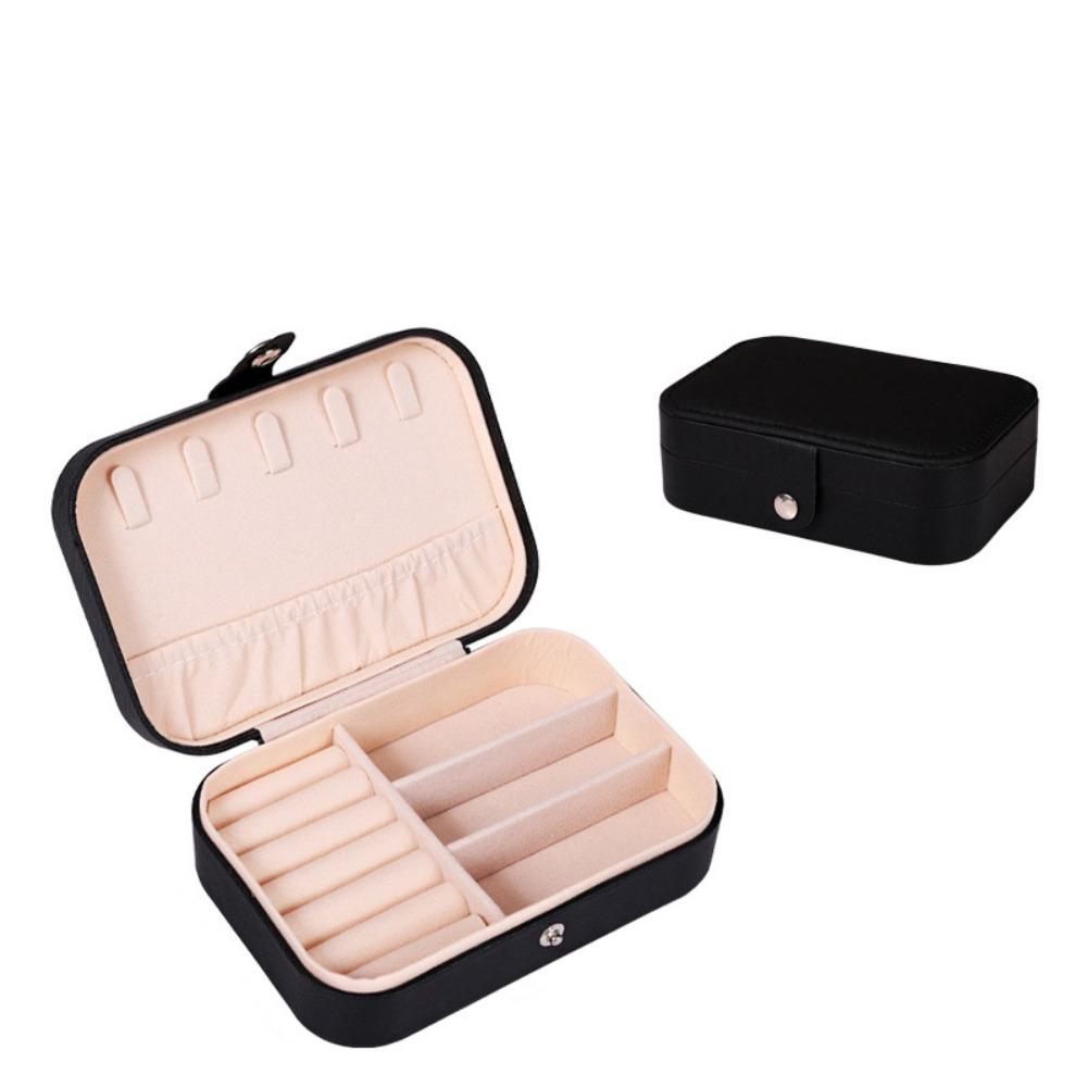 Square Necklace Ring Case Vintage Earring Organizer Lightweight Jewelry Storage Box  Girls