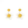 Colorful Raffia Tassel Flower Earrings – Fresh, Sweet Fashion Studs