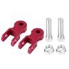 2pcs Universal Motorcycle Damping Heighten Device Shock Absorbers 5cm Chassis Red (w  Screw)