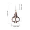 Vintage Style Stainless Steel Sewing Scissors Small Embroidery Scissors Precision Fabric and Wire Cutters for Craft Making PH352