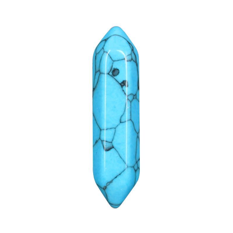 Hexagonal Crystal Bullet Head Yoga Stone Jewelry