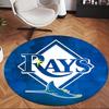 Tampa Bay Rays (14) Tappeto Rotondo per Ufficio Tappeto Decorativo per Pavimento per Ufficio Camera da Letto Soggiorno e Spazio Domestico