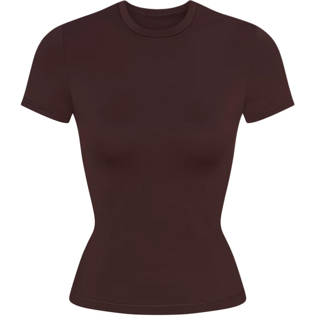 (WMNS) Nike x SKIMS Matte Padded Baby T-Shirt Dark Sepia Women s SSSSL9487W-DSP M