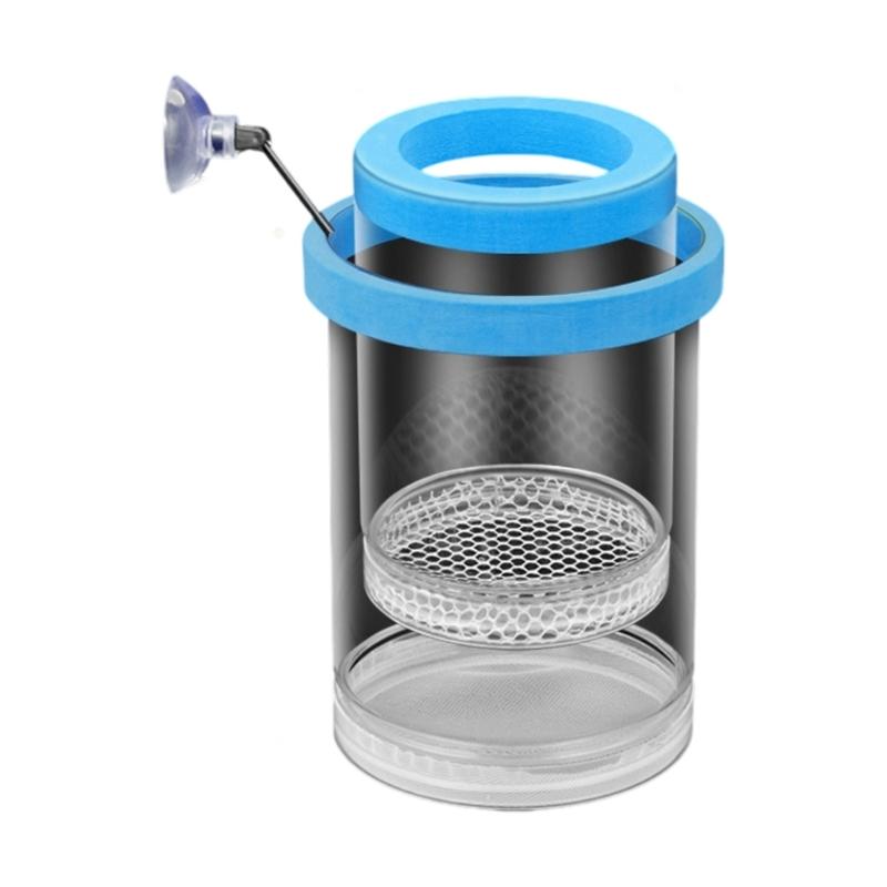 

Аквариумы Инкубатор для выведения Маточник с сеткой и присоской Для гуппи, петушков, рыб и креветок Изоляция для разведения S синий