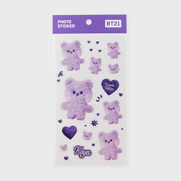 LINE FRIENDS BT21 KOYA Purple of Wish Edition Minini Sticker
