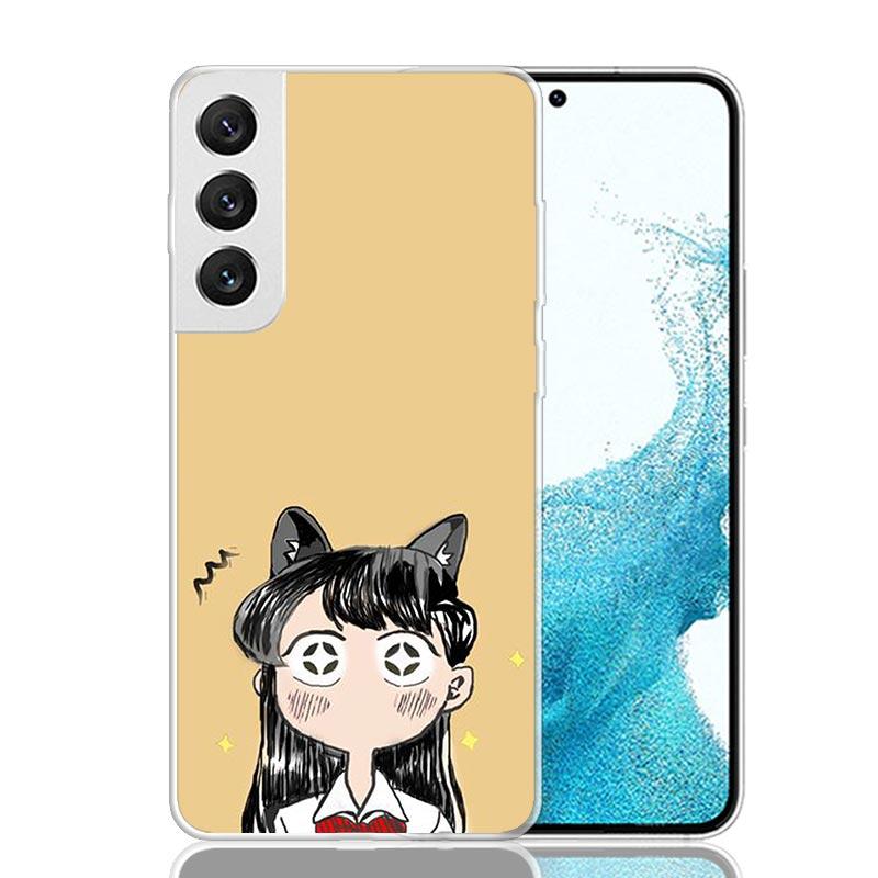Komi Can't Communicate Case Phone Cover for Samsung Galaxy S24 S25 Ultra S23 Plus S22 + S21 S20 FE S10 S25Plus Trend Fundas S24