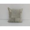 Exotic Cowhide Pillow Cover: Genuine Leather Cushion, Gift For Her Him Birthday Anniversary