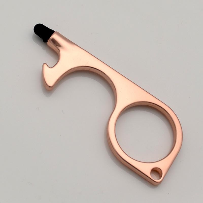 EDC Contactless Zinc Alloy Pendant Keychain Touchscreen and Elevator Opener