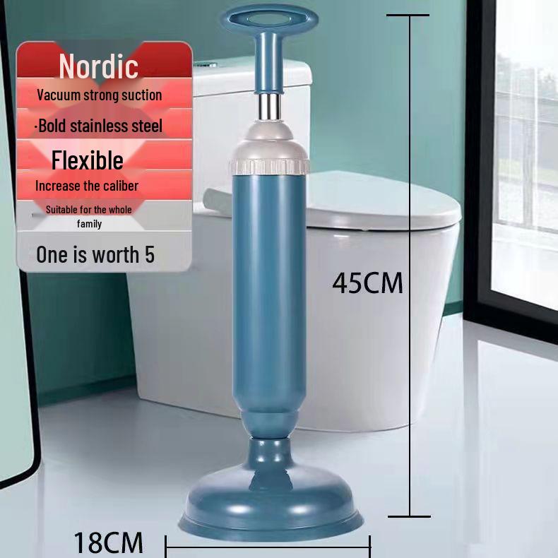 

Strong Leather Toilet Plunger with Suction Cup - Unclogs Drains and Pipes