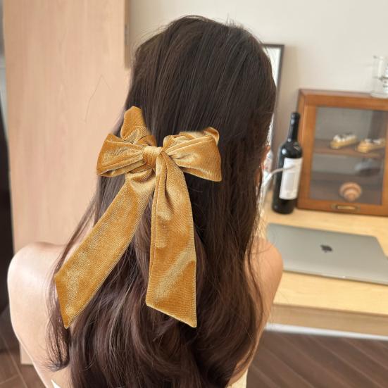 

Лента Yousheng с бантом, декор, кольцо для волос, высокоэластичная декоративная резинка для волос, бархатная ткань, веревка для волос, аксессуар для волос