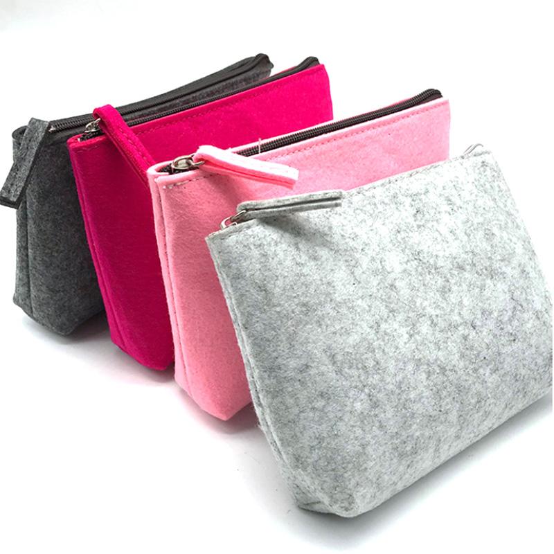Portable Felt Digital Storage Bag, USB Data Cable Organizer Box, Electronic Accessories, Power Bank Hard Disk Bag, Travel