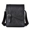 Men's Vintage Casual Crossbody Bag, Versatile Business Shoulder Bag, PU Leather Messenger Bag for Men Fashion Flip Cover Handbag