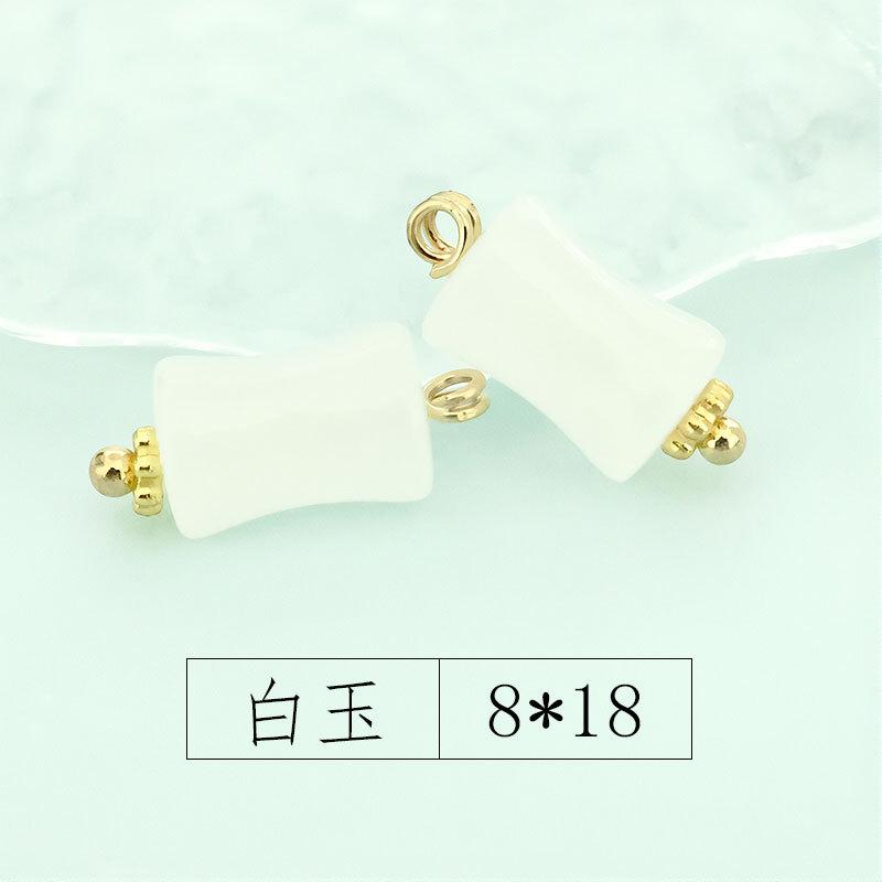 

New Chinese Imitation Jade Glass Bracelet Pendant Jewelry Clothing Jewelry Hanfu Song Jin Diy Handmade Accessories Pendant
