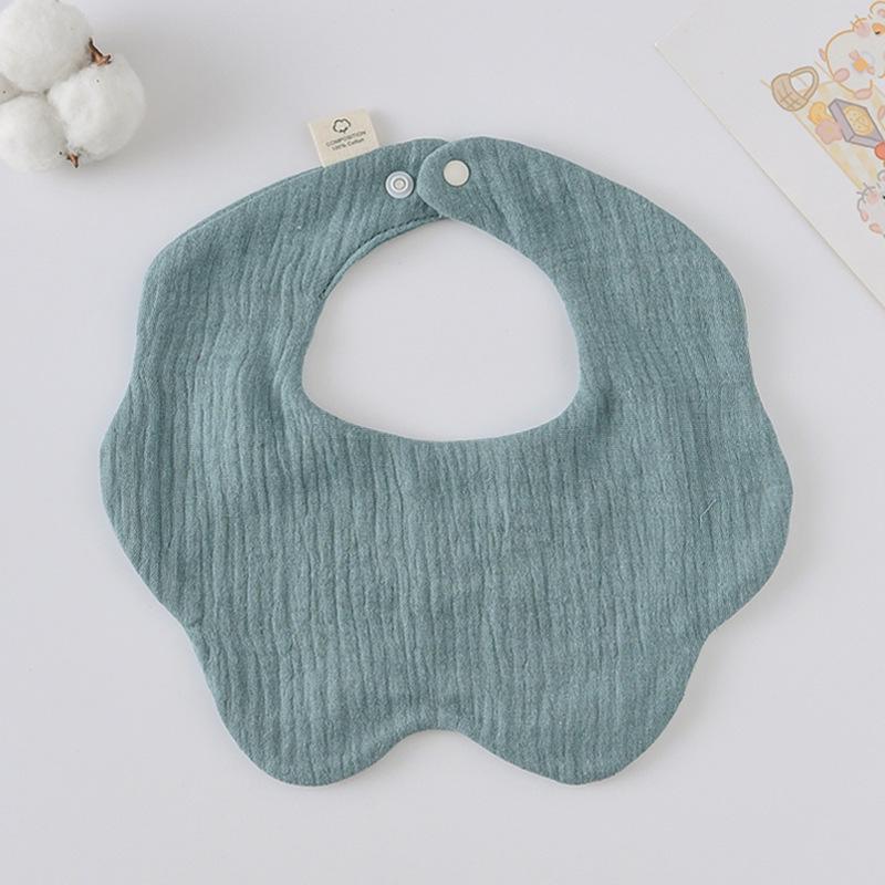 360-Degree Pure Cotton Petal Baby Drool Bib