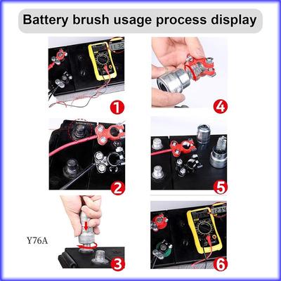 Good-6Pcs Copper Pipe Cleaner And 1 Pcs Battery Terminal Cleaning Brush Set, Handy Plumbing Tools For Copper Pipe Cleaner