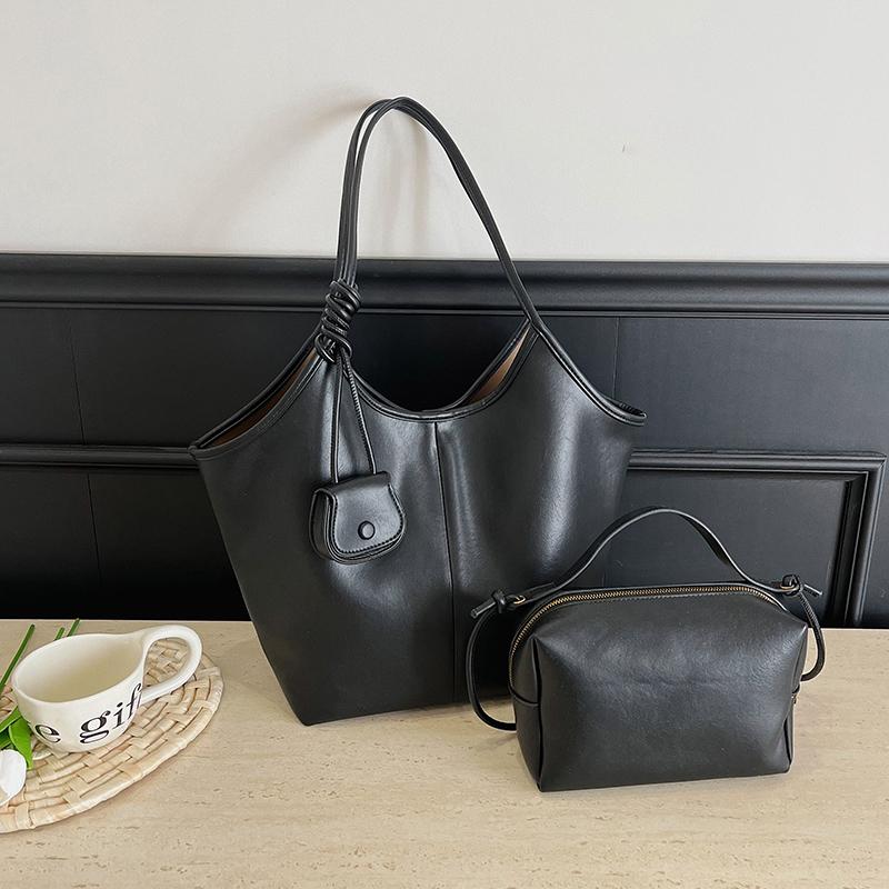 

Soft Leather Women s Bag High Capacity Shoulder Women Bag Simple Solid Color Handbag Purse Female Top- Handle Bag Office Handbag (30cm Max Length 50cm) чёрный