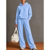 2026 Herbst Winter Damen Freizeit Kapuzenpullover Weite Hosen Set Locker Sportbekleidung